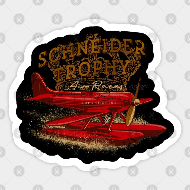 Schneider Trophy air races Sticker by Midcenturydave